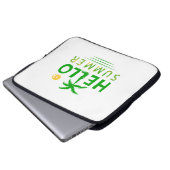Hallo Sommer Laptopschutzhülle (Vorne Knopf)