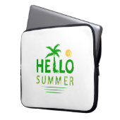 Hallo Sommer Laptopschutzhülle (Vorderseite Links)