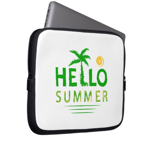 Hallo Sommer Laptopschutzhülle (Vorne Rechts)