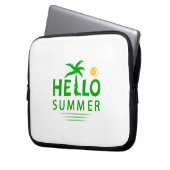 Hallo Sommer Laptopschutzhülle (Vorderseite Links)