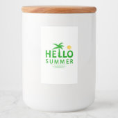 Hallo Sommer Lebensmitteletikett (Vorderseite)