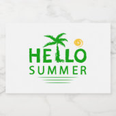 Hallo Sommer Lebensmitteletikett (Einzelnes Label)