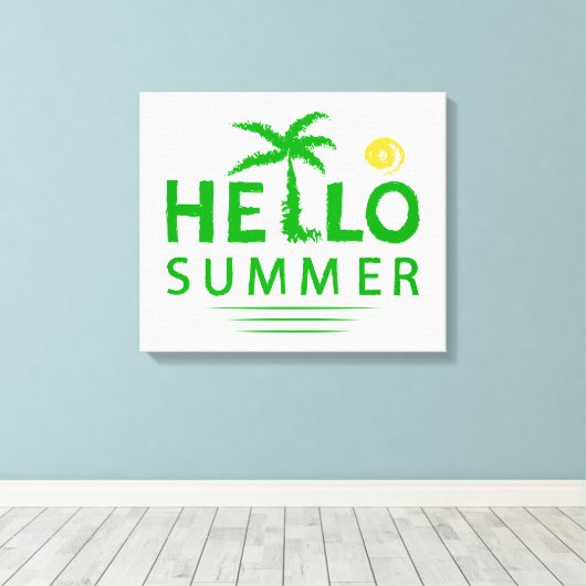 Hallo Sommer Leinwanddruck (Insitu (Holzboden))