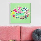 Hallo Sommer Leinwanddruck (Insitu (Wohnzimmer))