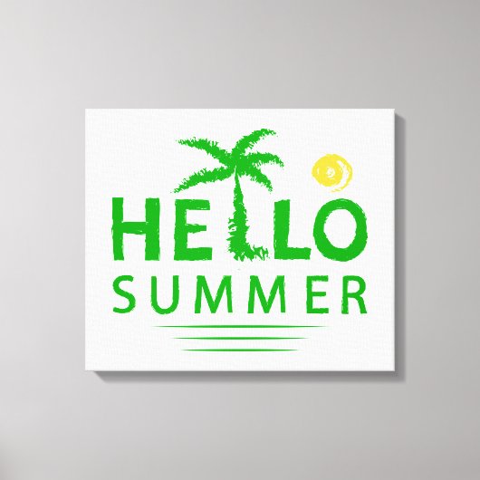 Hallo Sommer Leinwanddruck (Vorderseite)