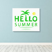 Hallo Sommer Leinwanddruck (Insitu (Holzboden))