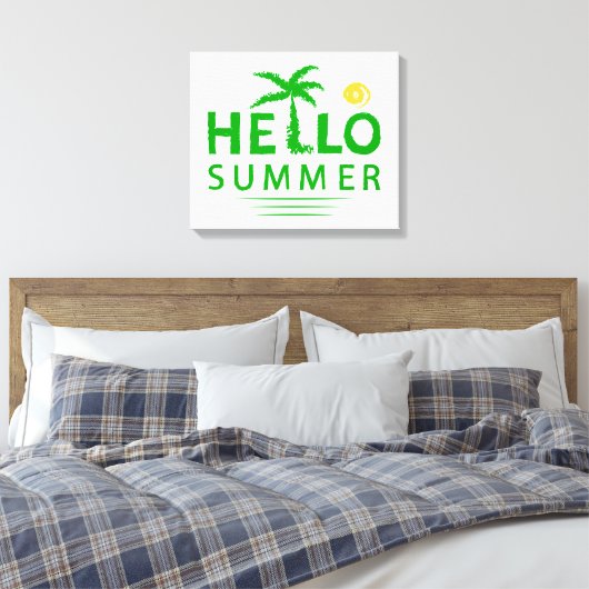 Hallo Sommer Leinwanddruck (Insitu (Schlafzimmer))