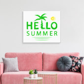 Hallo Sommer Leinwanddruck (Insitu (Wohnzimmer))