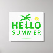 Hallo Sommer Leinwanddruck (Vorderseite)