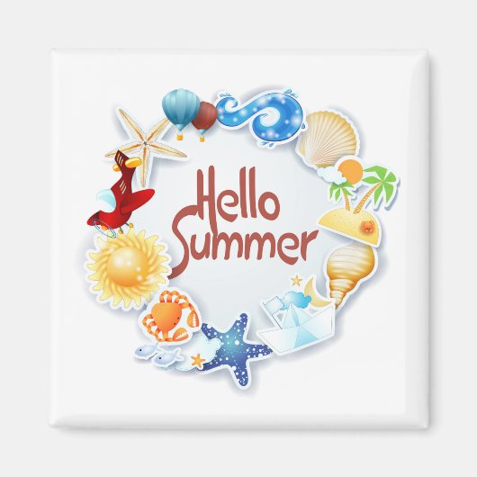 Hallo Sommer Magnet (Vorne)