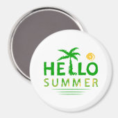 Hallo Sommer Magnet (Vorderseite/Rückseite)