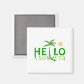 Hallo Sommer Magnet (Vorderseite/Rückseite)