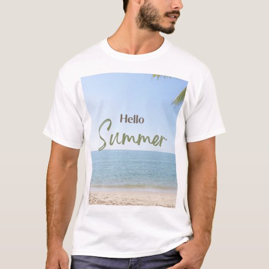 Hallo Sommer Männer T - Shirt (Vorderseite)