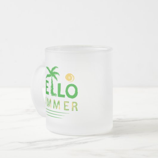 Hallo Sommer Mattglastasse (Vorderseite Links)