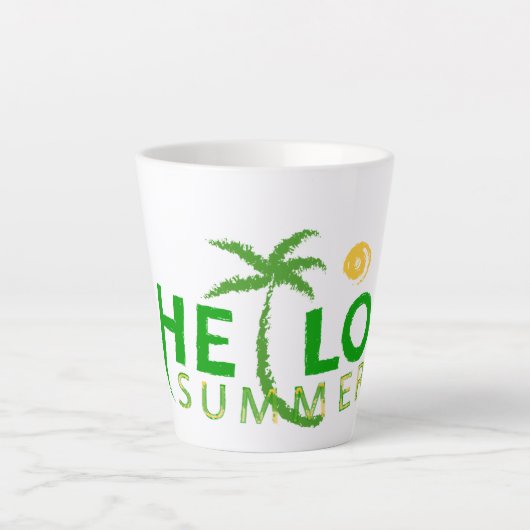 Hallo Sommer Milchtasse (Vorderseite)