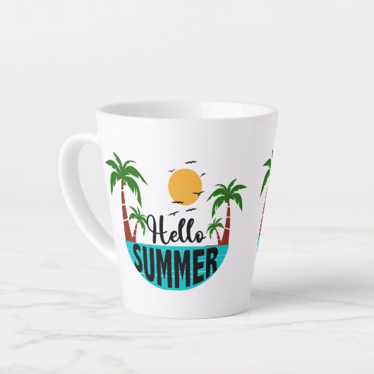 Hallo Sommer Milchtasse (Linke Ecke)