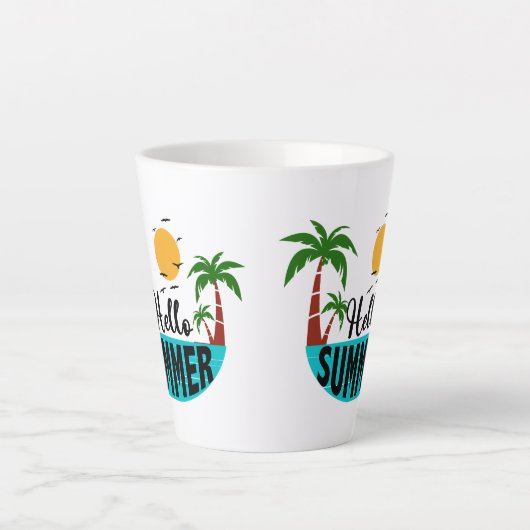 Hallo Sommer Milchtasse (Vorderseite)