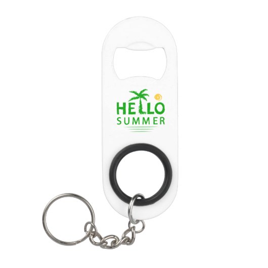 Hallo Sommer Mini Flaschenöffner (Vorderseite)