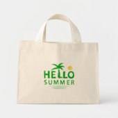 Hallo Sommer Mini Stoffbeutel (Vorne)