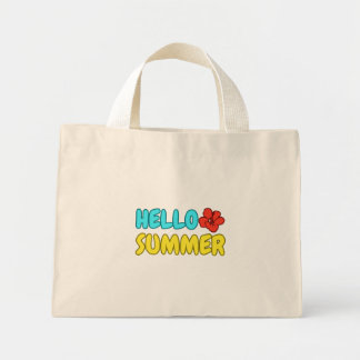 Hallo Sommer Mini-Tasche Mini Stoffbeutel