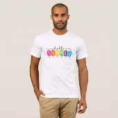 Hallo Sommer mit farbigen Text T-Shirt (Vorne ganz)