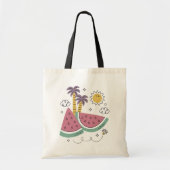 Hallo Sommer mit Flamingo Tropical Tote Tasche (Vorne)
