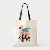 Hallo Sommer mit Flamingo Tropical Tote Tasche (Vorne)