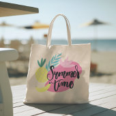 Hallo Sommer mit Flamingo Tropical Tote Tasche