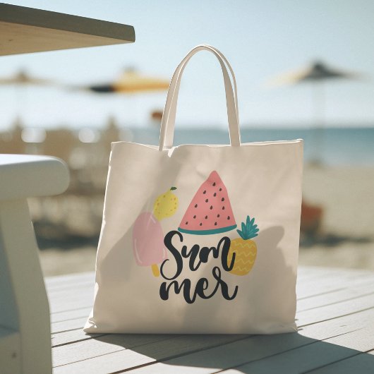 Hallo Sommer mit Flamingo Tropical Tote Tasche