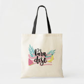 Hallo Sommer mit Flamingo Tropical Tote Tasche (Vorne)