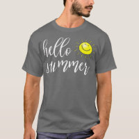 Hallo Sommer mit glücklicher Sonne für Sommerurlau