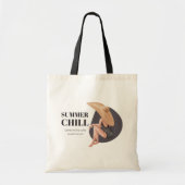 Hallo Sommer mit Typografie Tropical Tote Bag Tragetasche (Vorne)