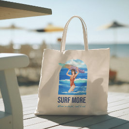 Hallo Sommer mit Typografie Tropical Tote Bag Tragetasche