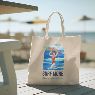 Hallo Sommer mit Typografie Tropical Tote Bag Tragetasche
