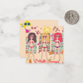 Hallo Sommer Mitteilungskarte (Vorderseite/Rückseite Beispiel)