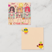 Hallo Sommer Mitteilungskarte (Vorne/Hinten)