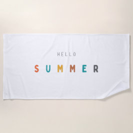 Hallo Sommer modern Strand Handtuch