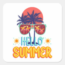 Hallo Sommer Moderne Minimalistische Sonnentyposkr