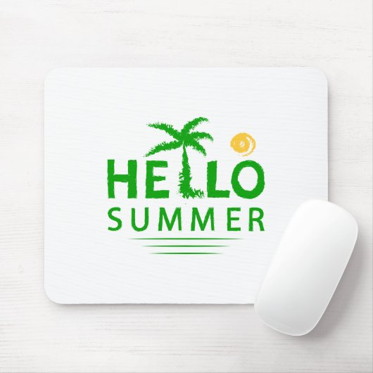 Hallo Sommer Mousepad (Mit Mouse)