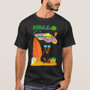 Hallo Sommer Niedliche Dackel Funny Dackel Dog bei T-Shirt