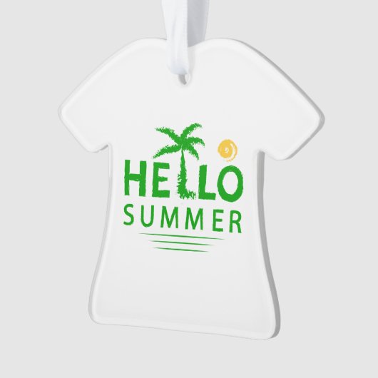 Hallo Sommer Ornament (Vorderseite)