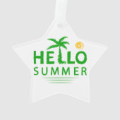 Hallo Sommer Ornament (Rückseite)