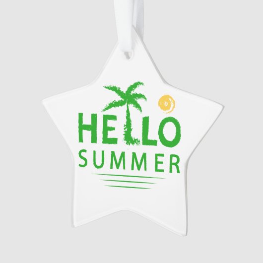 Hallo Sommer Ornament (Vorderseite)