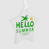 Hallo Sommer Ornament (Vorderseite)