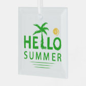 Hallo Sommer Ornament Aus Glas (Vorderseite links)