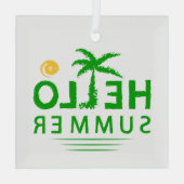 Hallo Sommer Ornament Aus Glas (Rückseite)
