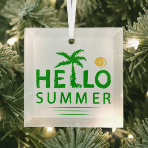 Hallo Sommer Ornament Aus Glas