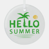 Hallo Sommer Ornament Aus Glas (Vorderseite)