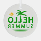Hallo Sommer Ornament Aus Glas (Rückseite)