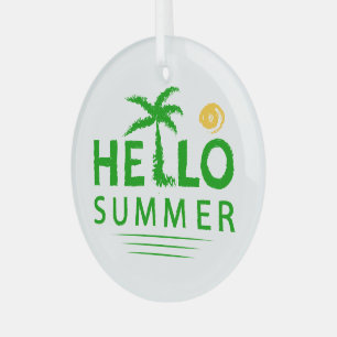 Hallo Sommer Ornament Aus Glas